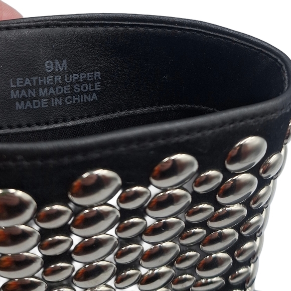 Rebecca Minkoff Saida Studded Leather Moto Boots - Picture 8 of 12